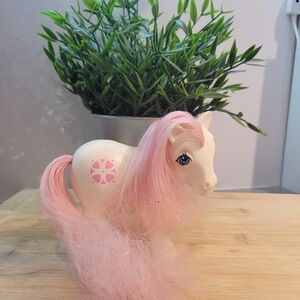 Pink and White Toy Pony